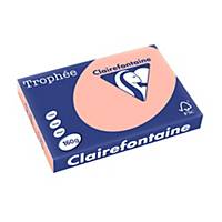 Clairefontaine Trophee 1141C peach A3 paper, 160 gsm, per ream of 250 sheets