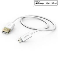 Nabíjací kábel Hama 201581 MFI, USB / Lightning, 1,5 m, biely