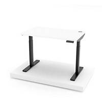 EKOBOR I-Standing Adjustable Desk White table top with black frame 120X60cm