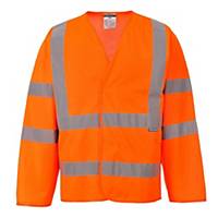 Portwest C473 hi-vis safety vest, neon orange, size S/M, per piece