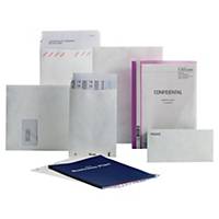 Tyvek mailing envelopes, B4, 55 gm2, white, w/ side gusset 38 mm, pack 50 pcs