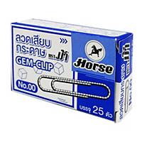 BX25 HORSE ROUND PAPER CLIPS 50MM