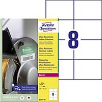 Avery  B3427-50 Labels 74 x 105mm, White, 400 Labels