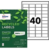 Pack de 4000 etiquetas Avery recicladas - 45,7 mm x 25,4 mm