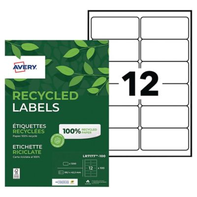 PK1200 Avery  LR7177 Recyclable Labels 991X423