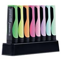 Stabilo Textmarker Green Boss, umweltfreundlich, Pastell-, Leuchtfarben, 8 Stück