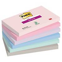 Post-it® Super Sticky Notes, Soulful Colour Collection, 76 mm x 127 mm