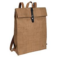 Exacompta Eterneco backpack in vegan leather, brown
