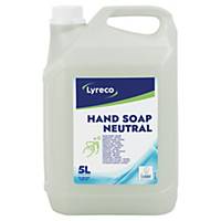 Tekuté mydlo na ruky Lyreco, neutrálne,náplň, 5000 ml
