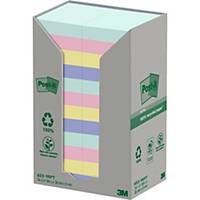 Post-it® Recycling Notes NATURE Collection 38 x 51mm 24 pads, 100 sheets