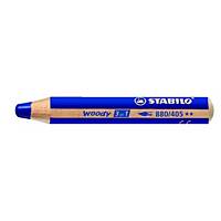Crayon Couleur Woody 3in1, Stabilo 880/405, 15x100mm, bleu, emballage de 5 pcs