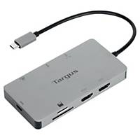 Targus 423 compact USB-C adapter universal docking station, silver