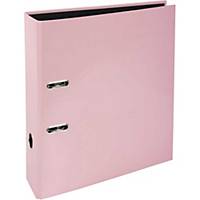 Exacompta Aquarel A4 Lever Arch File 80mm - Pastel Pink