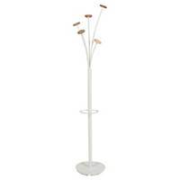 Alba Festival Coat Stand Wood and White