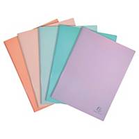 Exacompta Aquarel A4 Display Book 30 Pockets - Assorted Pastel Colours Pack of 5