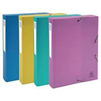 Exacompta Forever Young Recycled Filing Boxes A4 - Assorted Colours, Pack of 4