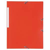 Elast folder lyreco A4, 24x32 mm, red