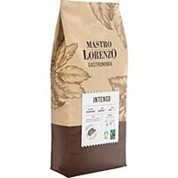 Caffè a chicchi Intenso Mastro Lorenzo Bio, confezione da 1 kg