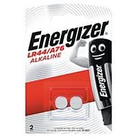 Knapcellebatteri Energizer® Alkaline, LR44/A76, pakke a 2 stk.