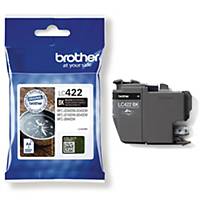 Brother LC422BK Standard Yield Black Ink Cartridge, 550 Pages