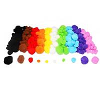 Pack of colorful Pom-Poms - 300 pcs