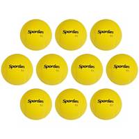 Balle anti-stress Spordas, jaune, le paquet de 10