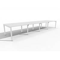 EOL Arial samengestelde vergadertafel voor 16 personen, B 120 x L 480 cm, wit