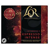 Café L OR Suprême Espresso Intense - intensité 9 - paquet de 50 capsules