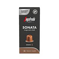 Segafredo Sonata Lungo coffee capsules, intensity 9, pack of 10 capsules
