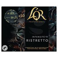 Café L OR Suprême Ristretto - intensité 10 - paquet de 50 capsules