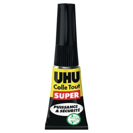 Colle forte liquide Uhu Colle Tout Super - tube de 1 g - pack de 3