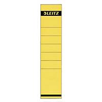 Leitz 1640 zelfklevende etiketten voor ordners, B 62 mm, geel, per 10 stuks