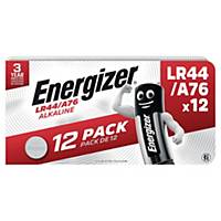 Energizer LR44/A76 lithium button cell battery, pack of 12 batteries