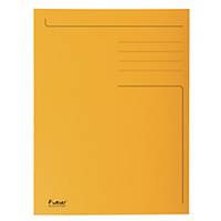 Exacompta 3-flap folders A4 cardboard 275g orange - pack of 50