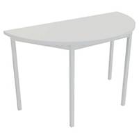 BURO 2D2328 SEMICIRC TABLE 120X60 WH/WH