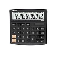 Desq 30300.09 compact rekenmachine voor kantoor, 12 cijfers, zwart
