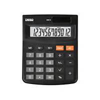Desq 30812 calculatrice de bureau compacte, 12 chiffres, noir