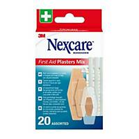 3M™ Nexcare™ First Aid Plaster, Size Mix, 20 Pieces