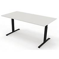 UPGRADE TABLE 160X80 LAM MDF WH/BLK