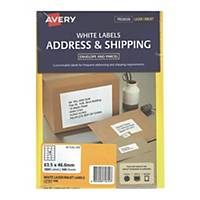 Avery 艾利 L7161-100 鐳射列印標籤 63.5 x 46.6毫米 每盒1800個標籤