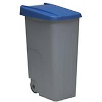 Balde do lixo para reciclagem - 110 L - azul