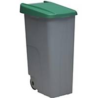 Balde do lixo para reciclagem - 110 L - verde