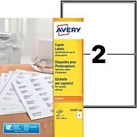Etiquette photocopieur Avery - 23529-200 - 210 x 148 mm - blanche - par 400