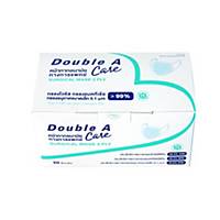 Double A Care Surgical Mask 3 Layer Blue Pack of 50