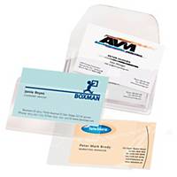 3L auto-adhesive pockets card holders 60x95mm - pack of 10
