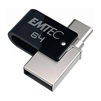 MEMORIA EMTEC DUAL USB-A USB-C 64GB