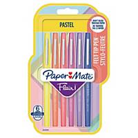 Papermate Flair kuitukärkikynä 0,7 mm pastellivärivalikoima, 1 kpl=6 kynää