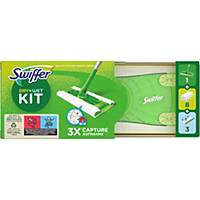 Swiffer Kit de nettoyage des sols, incl. bâton de sol et 8 lingettes
