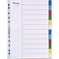 Lyreco neutral dividers 12 tabs PP 11-holes