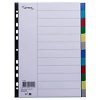 Lyreco A4 Multi-color Subject Divider 12 Tabs